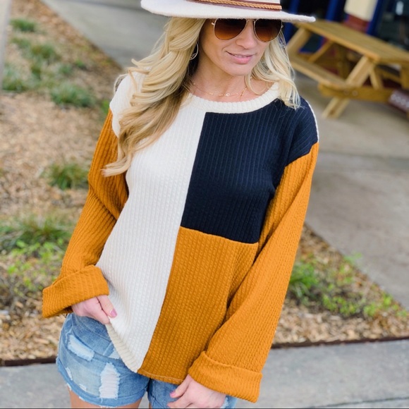 ✨LAST ONE✨NEW ATTITUDE COLOR BLOCK TOP - Picture 7 of 7